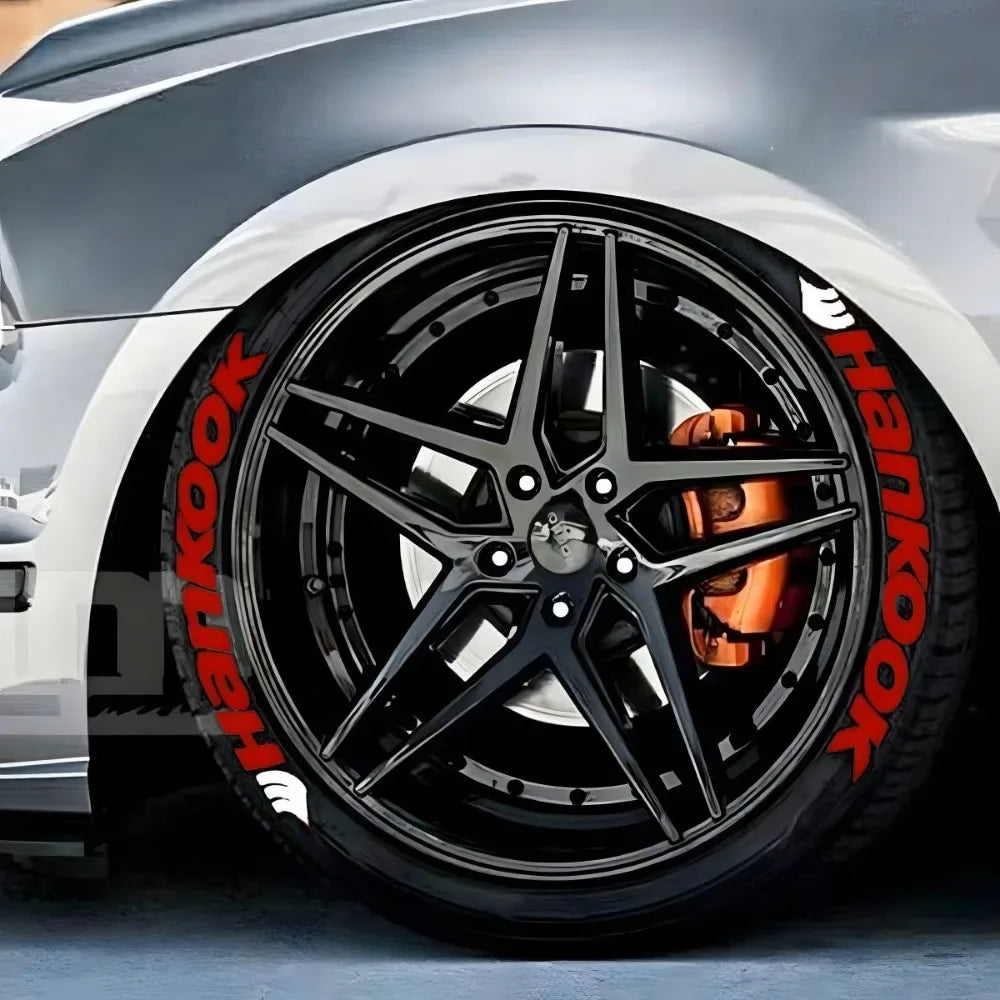 Hankook Universal 3D Auto Waterproof Tire Sticker Car Wheel Rubber Conjoined Lettering Decals Accessories