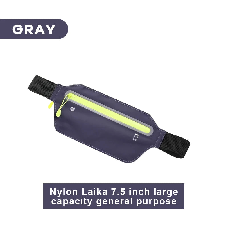 Sports waist pack Multi-functional outdoor running mobile phone men's and women's fitness waterproof invisible pocket ultra-thin