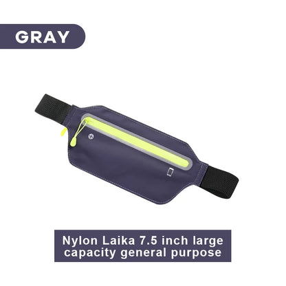 Sports waist pack Multi-functional outdoor running mobile phone men's and women's fitness waterproof invisible pocket ultra-thin