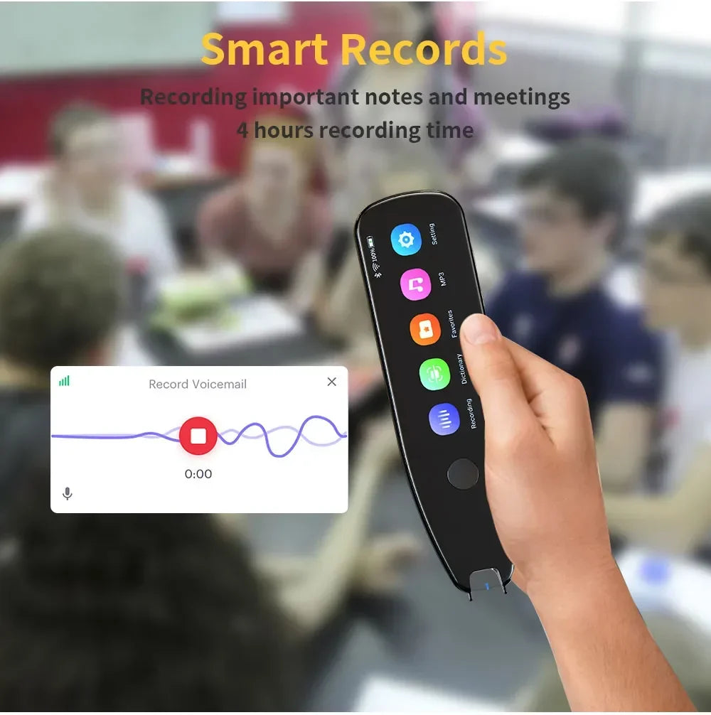 German Spanish French Italian Korean Portuguese Russian Scanning Voice Translation Pen Offline Online Language Learn Translator