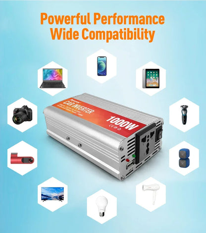 Car Inverter 12V 220V 200W-1000W AC Power Converter With 5V USB Sine Wave Car Inverter Charger Conversion Equipment