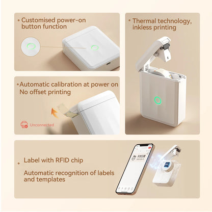 Niimbot D11 D110 D101 H1S Mini Thermal Printer Pocket Label Maker USB Bluetooth Label Stick Printer Inkless DIY Name Price Tag