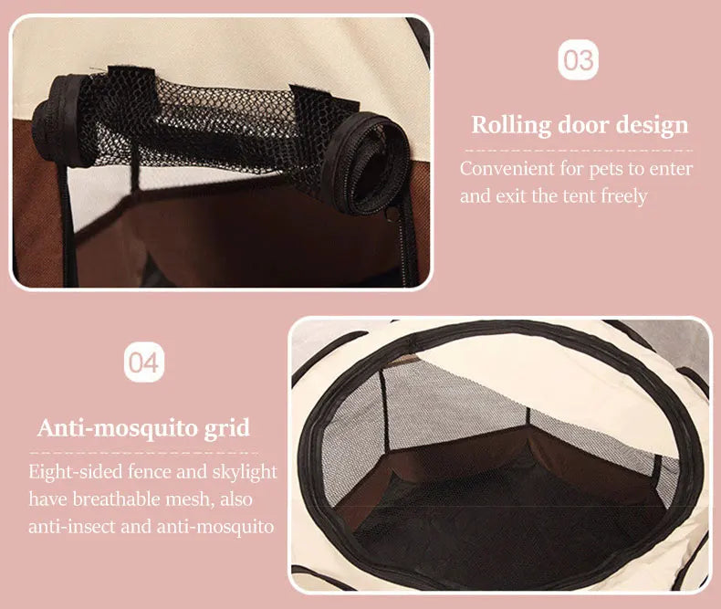 S/M/L Cat Delivery Room Detachable Summer Pet Tent Outdoor Dog Bed Folding Dog Fance Cat Nest Dog Enclosure Cage for Cats Dogs
