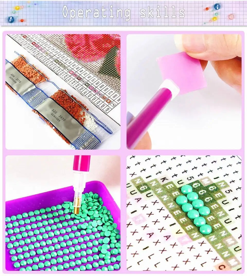 Evershine 5D DIY Diamond Embroidery Bear Painting Animal Cartoon Acrylic Craft Supplies Winter Diamond Mosaic Christmas Gift