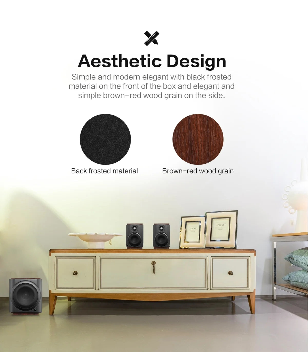 Hivi M-80W Wireless WiFi & Bt Digital Soundbar, 2.1 Active Multimedia Speaker System for TV & Home Theater