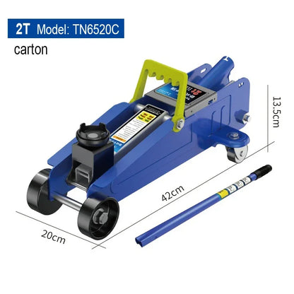2 Ton Auto Hydraulic Jack Vehicle Oil Pressure Tire Replacement Lifting Repair Tool 13cm-30cm Car Emergency Curbside