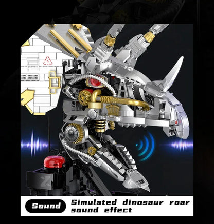 Mechanical Dinosaurs Building Blocks Model Simulated Electric Toys Christmas Gifts for Boys Kids Children Technical Toy Ornament