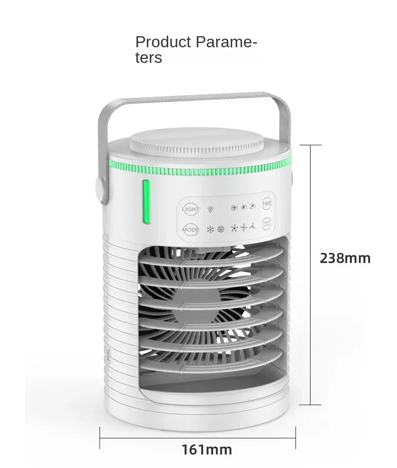 Desktop Air Conditioner Portable Air Conditioner Small Air Cooler Hydrocooling Portable Air Adjustment for Office Cooling Fans