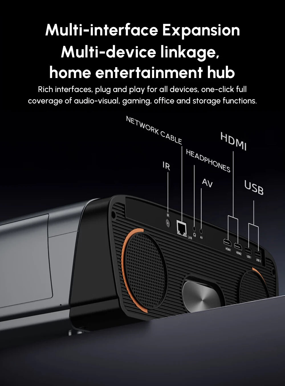 Netflix Certified 4K Smart Projector Native 1080P Dolby Audio WiFi6 Bluetooth Auto Focus Auto Keystone HDR Home Theater HDMI