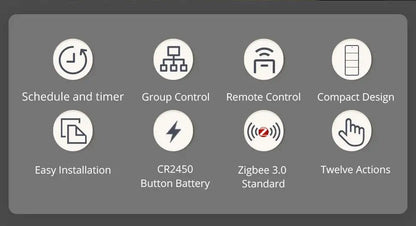 Zemismart Zigbee Wireless Switch,US Standard Scene Controller, Work with Tuya,Home Assistant, Homey, Hubitat,Smartthings