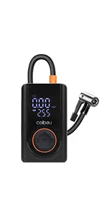 60W Wireless Portable Inflation Pump, 1800mAh Dual Battery, 5 Modes (Car/Bicycle/Motorcycle), LED, Auto Shut-Off, Type-C