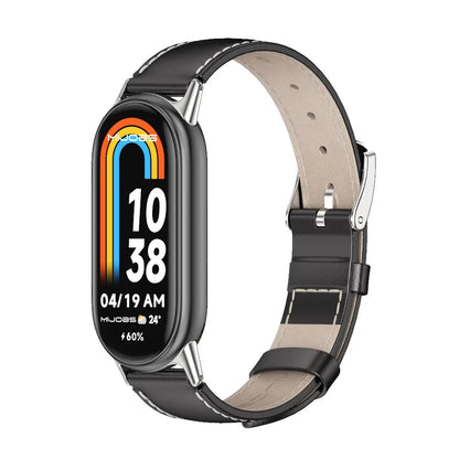 Strap for Xiaomi Mi Band 10 9 8 Bracelet Fashion Leather Replacement Wristband Miband 8 NFC Correa Mi Smart Band 8 9 Wrist Strap