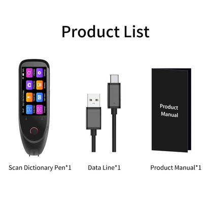 Dictionary Translation Scanner Reading Translator Device Multilingual Scanner Noise Reduction Recording Pen Support 112Languages