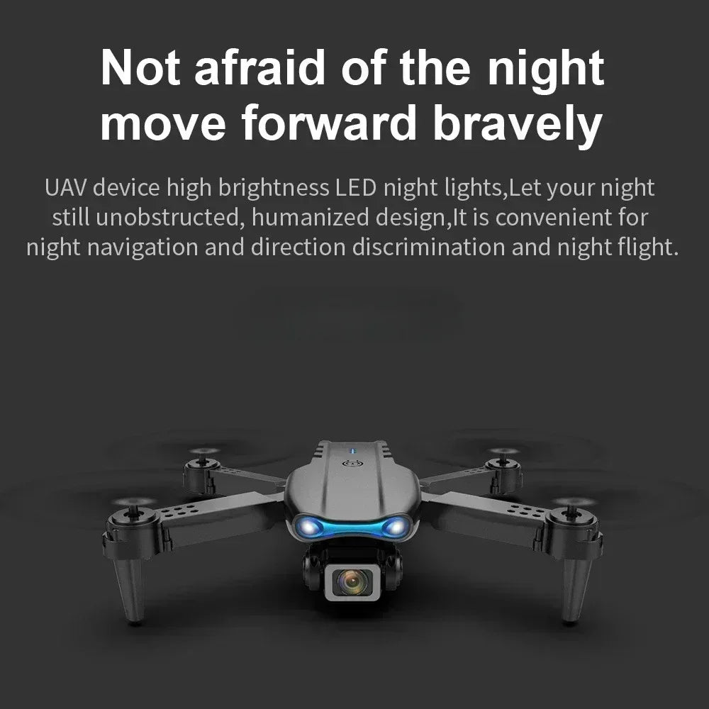 New E99Pro RC Drone 4K Professinal With 1080P Wide Angle HD Camera Foldable Helicopter WIFI FPV Height Hold Gift Toy ﻿