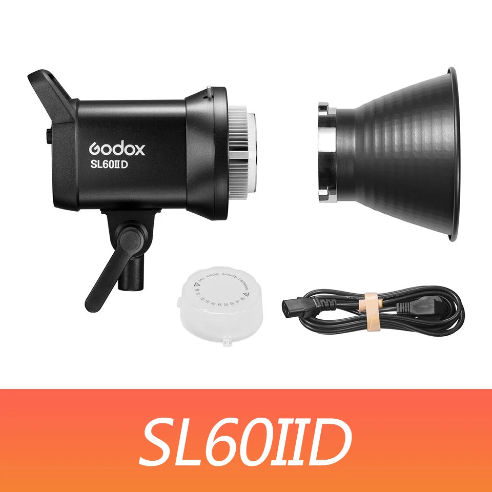 Godox SL60IID SL60IIBi 75W Daylight Bi-color LED Video Light with Bowens Mount for Camera Photography Fill Light CRI 96 TLCI 97