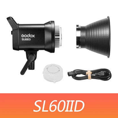 Godox SL60IID SL60IIBi 75W Daylight Bi-color LED Video Light with Bowens Mount for Camera Photography Fill Light CRI 96 TLCI 97