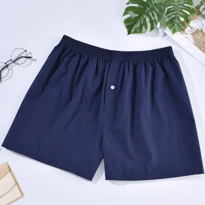 Mens Underwear Boxers Shorts Casual Cotton Sleep Underpants Homewear Men Arrow Panties Striped Plaid Loose Comfortable Underwear