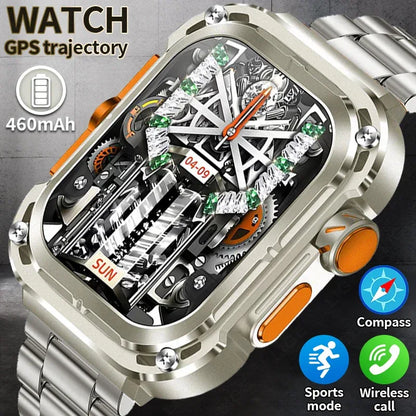 LIGE Smart Watch 2.1 inch AMOLED Health Sports Man Watch Heart Rate Bluetooth Calling Smart watch For Men Women For Android IOS