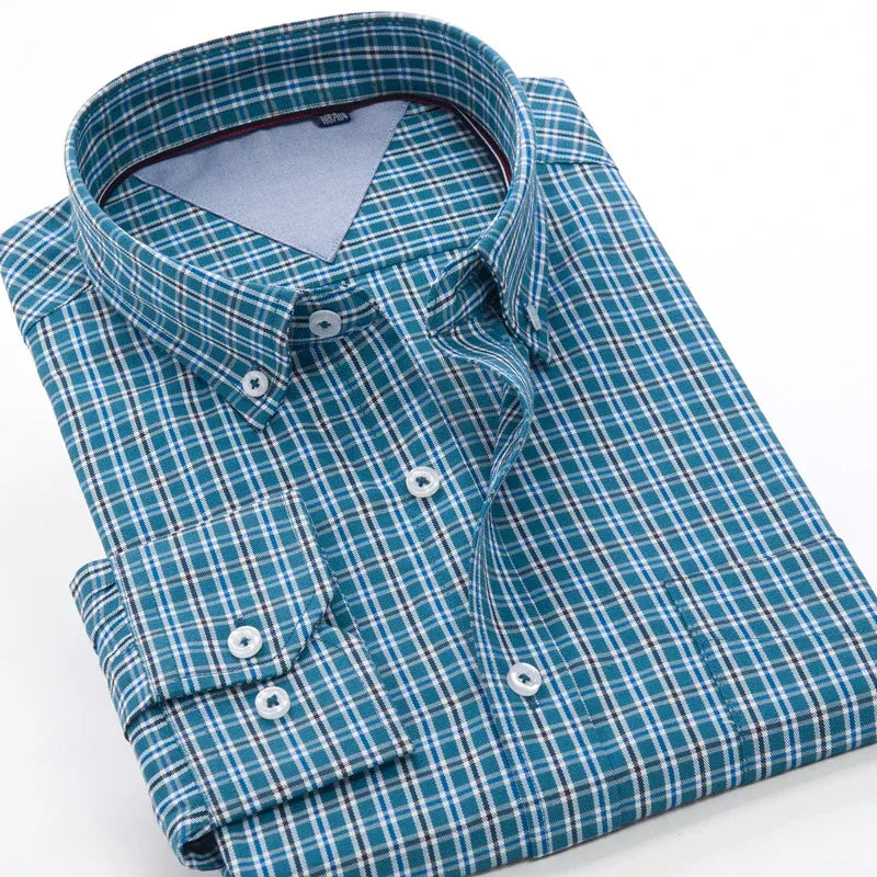 6XL 7XL 8XL 9XL 10XL Elegant Classic Youth Men's Business Casual Striped Long Sleeve Shirt Autumn Brand big Size Loose Shirt