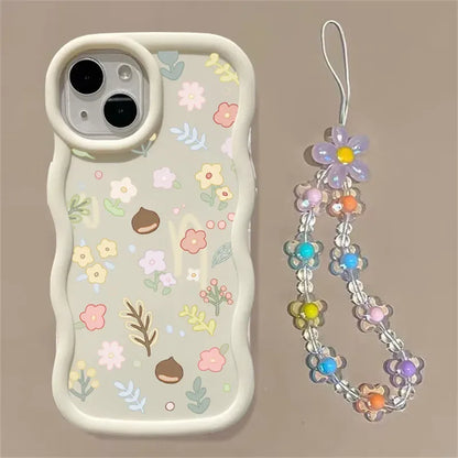 INS Flower Chain Phone Case For Huawei P40 Lite Nova 3i Y70 Honor 90 Lite X8 X6 X9A X7A X8A X7B X8B X9B Soft Silicone Cover