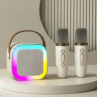 Karaoke Wireless Portable Bluetooth Speaker With Microphone Machine Mini Lamp Caixa De Som Sound Box Music Small Blootooth Mp3