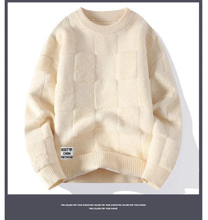 Sweater Men Harajuku Fashion Knitted Hip Hop Streetwear Dinosaur Cartoon Pullover Oversized Casual O-Neck Women Vintage Sweaters