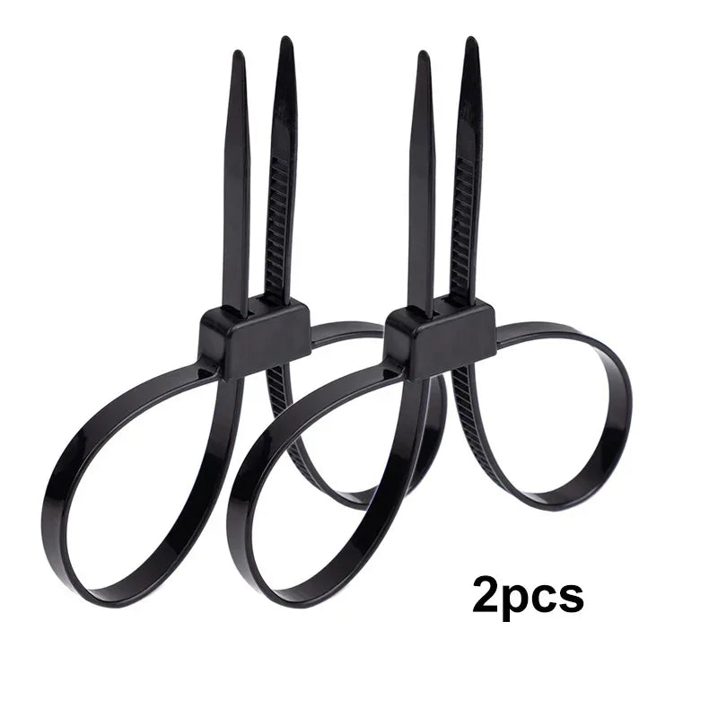2/20pcs Heavy Duty Police Handcuffs (27.5") | Flexible Self-Locking Double Head Nylon Cable Zip Ties
