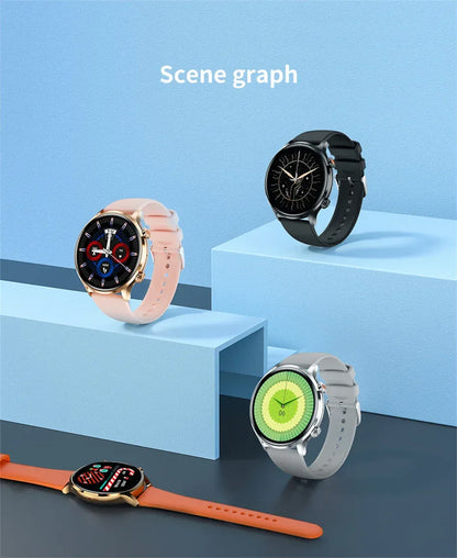 2025 New Smartwatch Women 1.39 inch AMOLED HD Screen Always On Display Custom dial Call IP68 Sport Smart Watch For women men