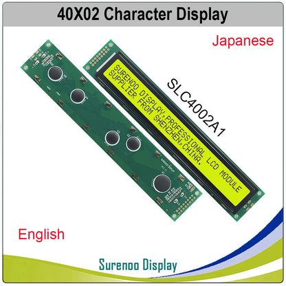 402 40X2 4002 Russian Japanese English Character LCD Module Display Screen LCM Yellow Green Blue with LED Backlight