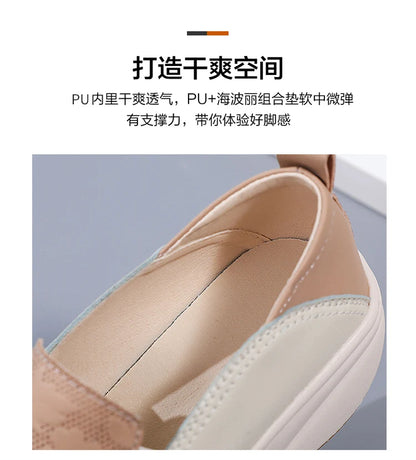 New women's 43 casual shoes, 100% genuine leather breathable and fashionable leather shoes for walking
