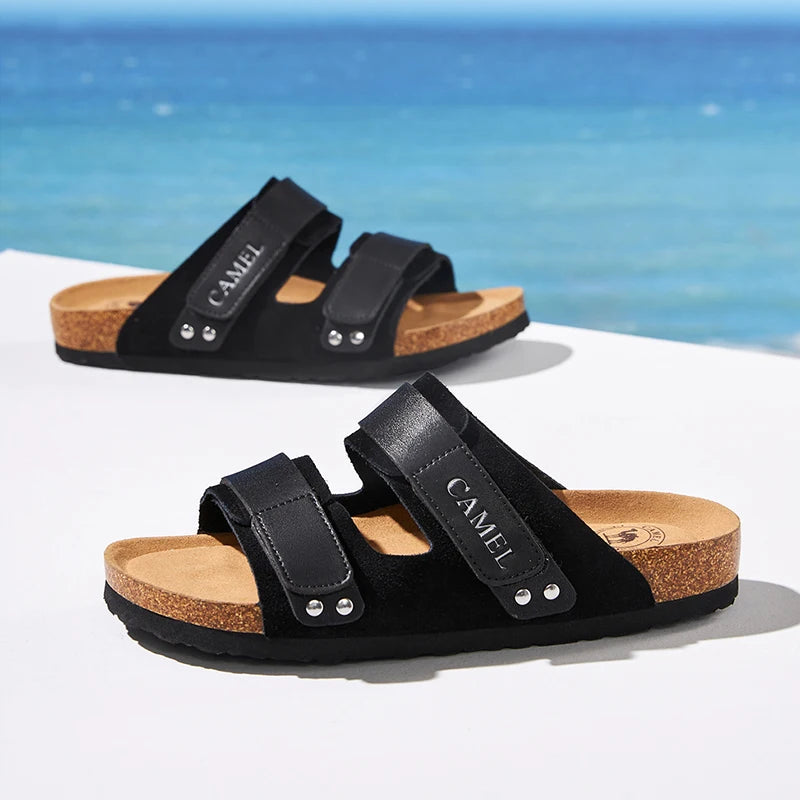 GOLDEN CAMEL Men's Shoes Non-slip Retro Breathable Casual Shoes for Men Women Beach Sandals Summer Fashion Shoes Luxury