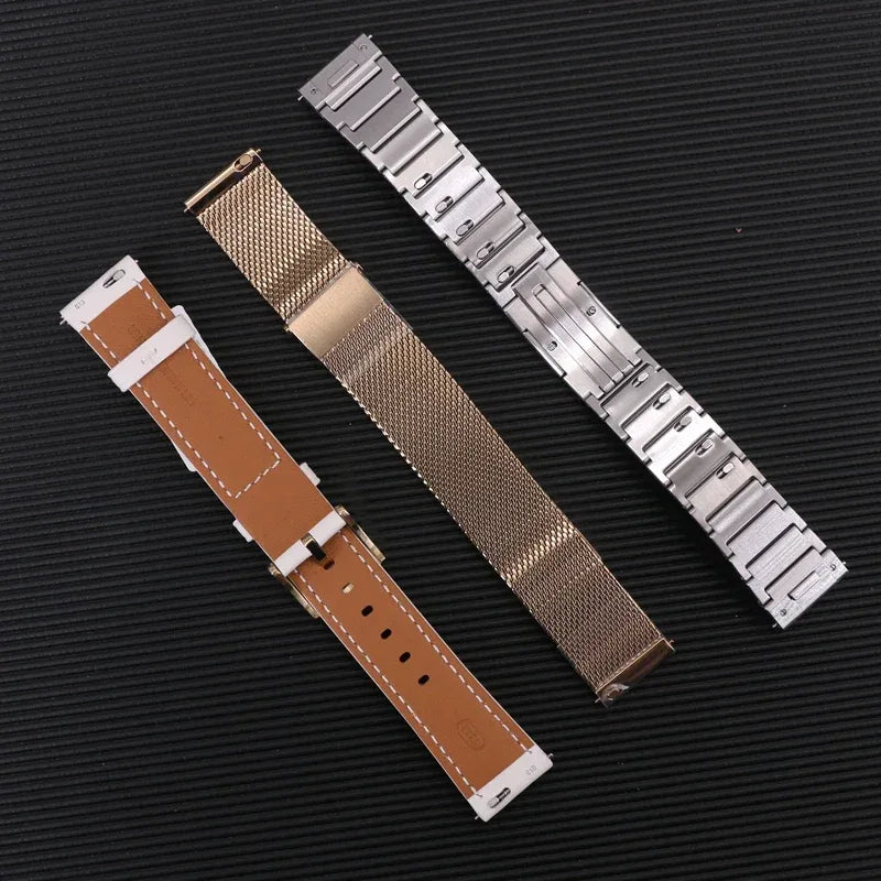 Original 18mm Watch Strap for Huawei GT6 GT5 41mm Leather Strap GT4 41mm FKM Sport Band for GT5pro 42mm Women Calf Leather Band