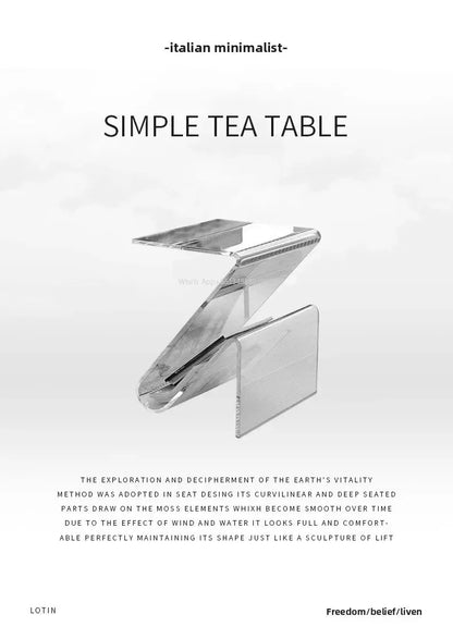 Hot Internet Celebrity Acrylic Creative Small Table Home Living Room Bedside Table Personality Simplicity Special Shape Small Co