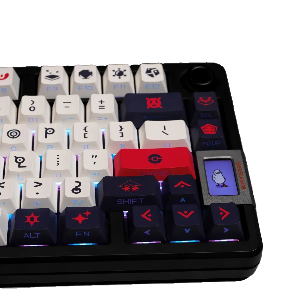 124key Unknown Totem Theme Keycaps Set PBT Side-engraved Translucent Keyboard Cap Cherry Profile Key Cap for Mechanical Keyboard