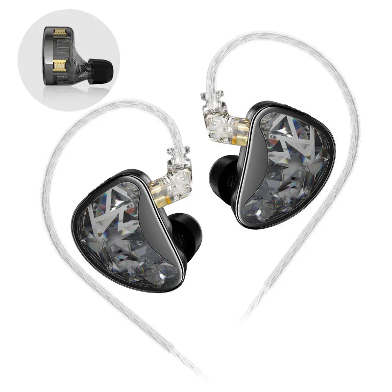 KZ AS24 24BA Units HIFI In Ear 12 Balanced Armature Earphones Noise Cancelling Earbuds Adjustable Tone Headset AST ZSX ZAR