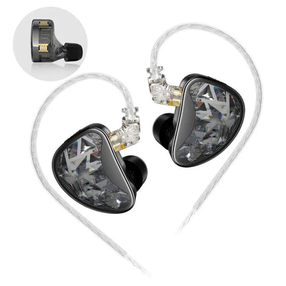 KZ AS24 24BA Units HIFI In Ear 12 Balanced Armature Earphones Noise Cancelling Earbuds Adjustable Tone Headset AST ZSX ZAR