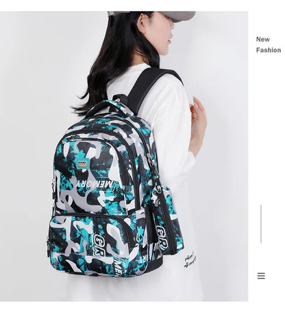 Camouflage printed school backpacks for teenage boys and girls Men's large capacity backpack computer bag student schoo bags