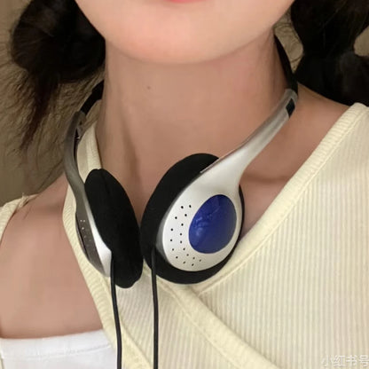 Personality Retro Classic Music Headphones Fashion Game Headset Portable Sport Wired Earphone Photography Photo Props