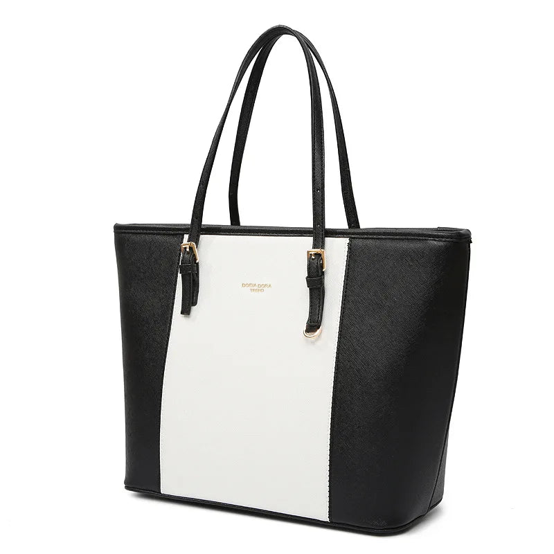 Women Large Capacity Bucket Tote Bag Shoulder Handbag Mommy Bag Work Travel Casual Purse