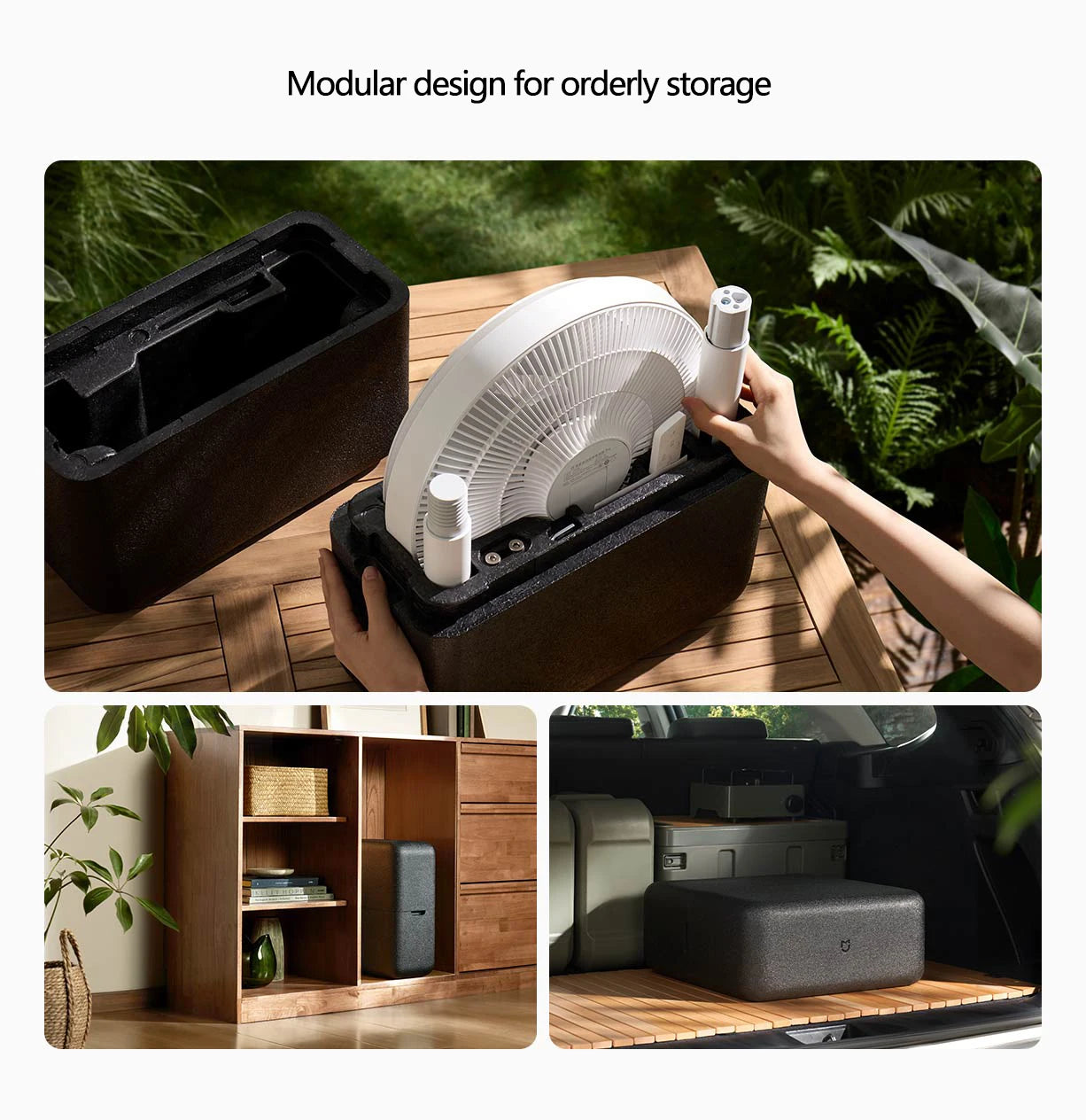 MIJIA DC Inverter Floor Fan Pro,Ultra-Thin Retractable,With Storage Box,Smart Standing Electric Fan,100 Air Flow Settings