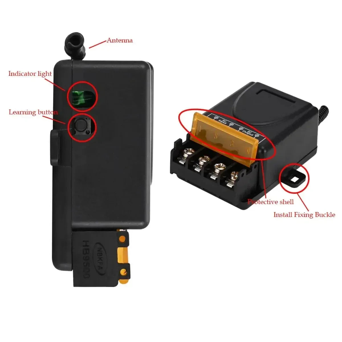 Universal Remote Control Switch 433mhz Wireless Switch AC 220V Relay and On Off Transmitter for Light Lamp Water Pump Door