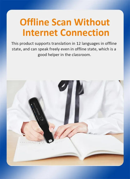 X10 Point Reading Translation Pen 3.76 Inches 142 Language Electronic Voice Scanning Pen Mutual Translation Dictionary Pen