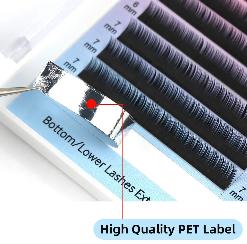 RUJADE Bottom Lower Eyelash 5-8mm Short Natural Individual Under Lashes Soft Professional Faux Mink Lash Extensions