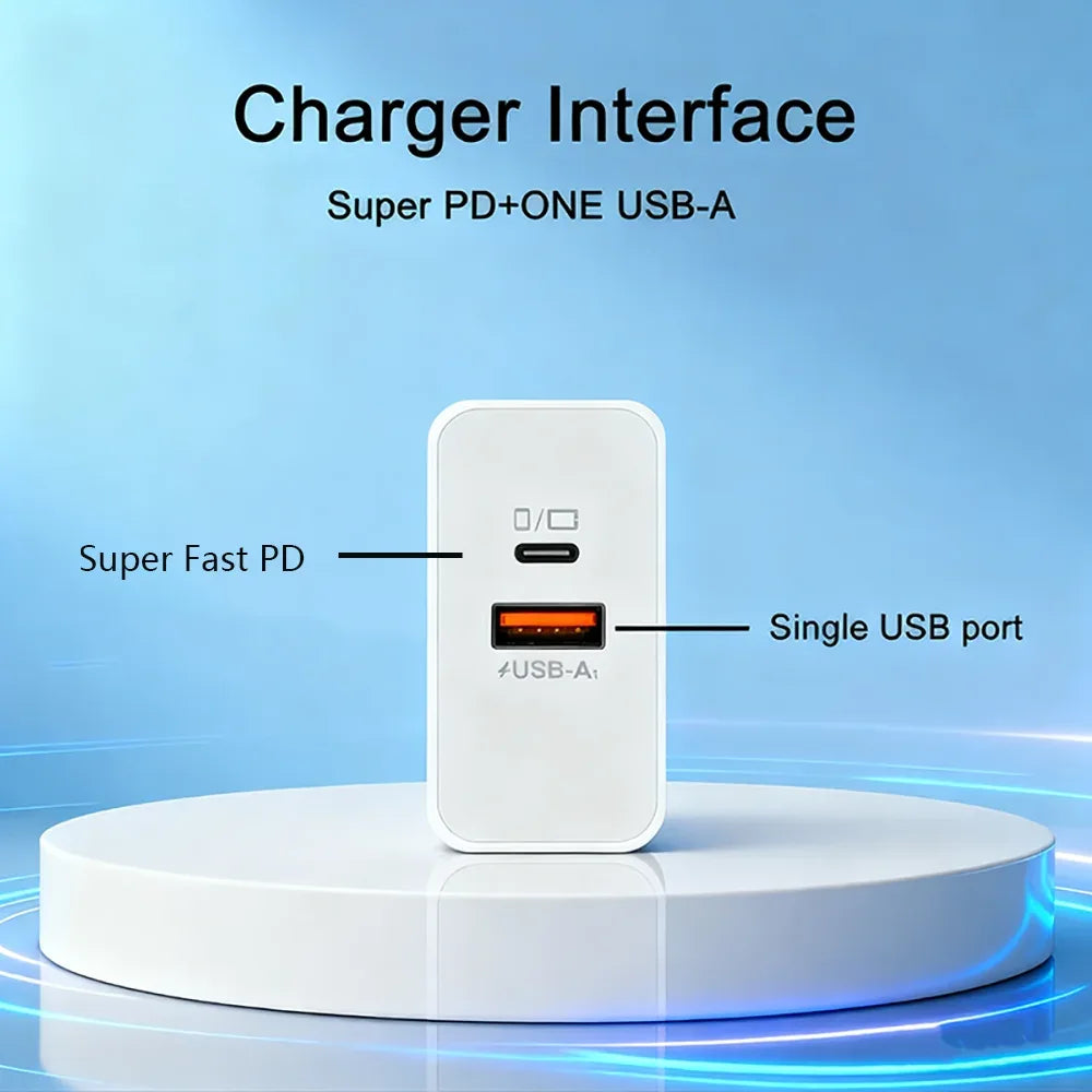 240W GaN USB Type C Charger PD Fast Charge Phone QC 3.0 Quick Chargers For iPhone 17 16Pro Max Mini iPad Charging NEW