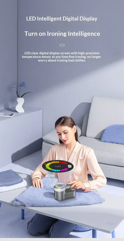 Intelligent Steam Ironing Machine Portable Travel Steamers for Clothes LCD Diplay Screenc Mini Handheld Garment Iron Steamer