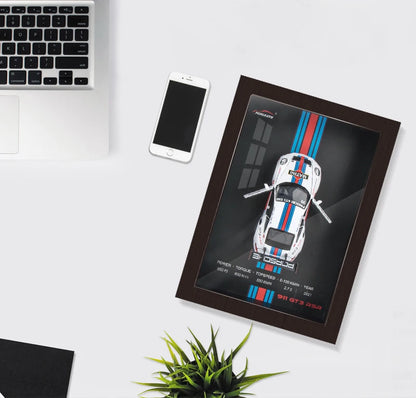 1:32 3D Photo Frame Wall Hanging Paintings Alloy Metal Diecast Model Car Home Trend Toy Decorations Display Valentine's Day Gift