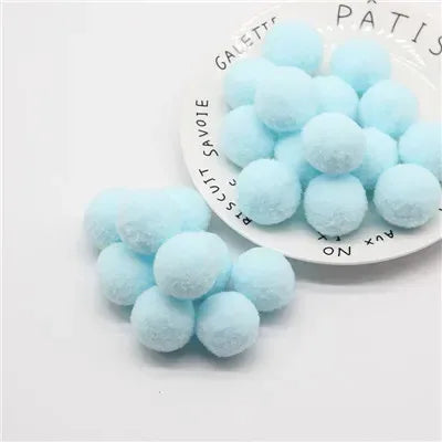 Mini Pompom Mixed Soft Round Pompones Balls Fluffy Pom Pom for Kids DIY Garment Handcraft Craft Supplies 8/10/15/20/25/30mm