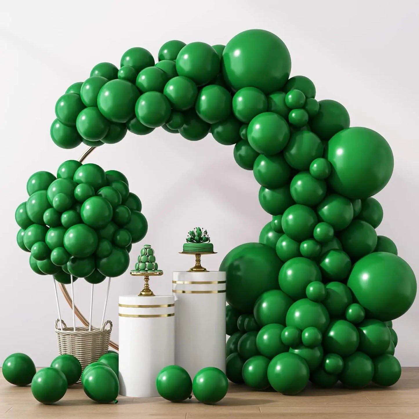 104 Pieces Ruby Red Balloon Red Garland Arch Set with Different Sizes, Suitable for Birthday, Wedding, Valentine's Day