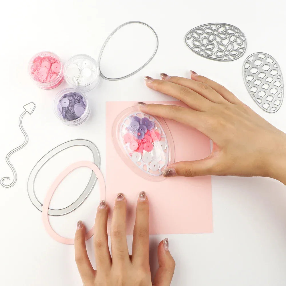 Bundle Deal Jar Heart Egg TV Dimensional Shaker Domes Basic Geometry Shaker Blisters Easter Valentine's Day Card Making Supplies