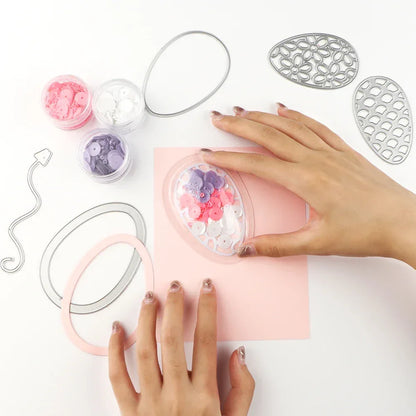 Bundle Deal Jar Heart Egg TV Dimensional Shaker Domes Basic Geometry Shaker Blisters Easter Valentine's Day Card Making Supplies